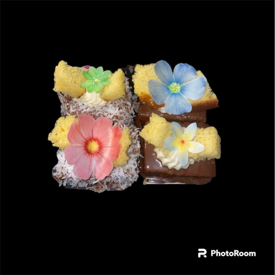 4pk Lemington cake slices